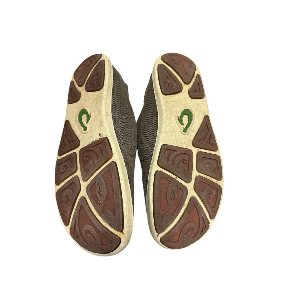 OluKai Nohea Mesh Men's 10 M Shoes Brown Slip-On Loafer 10188-13AP